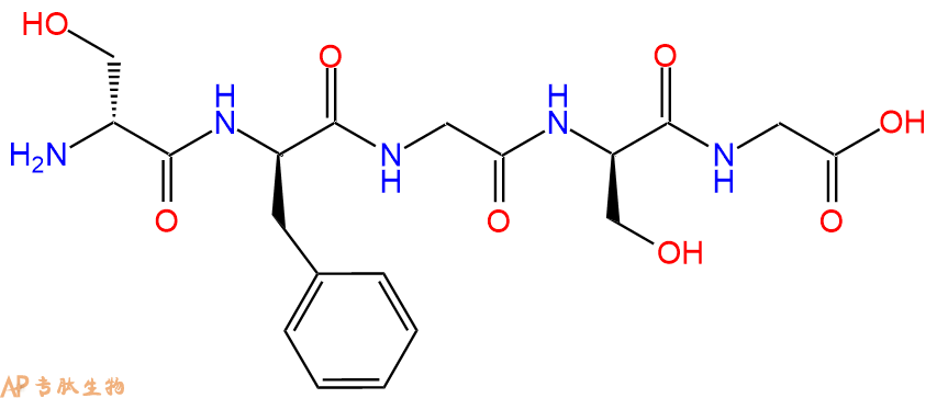专肽生物产品H2N-DSer-DPhe-Gly-DSer-Gly-COOH