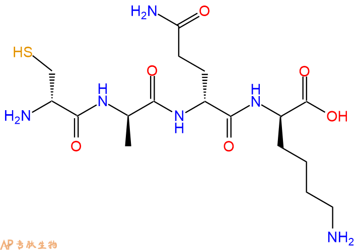 专肽生物产品H2N-DCys-DAla-DGln-DLys-COOH