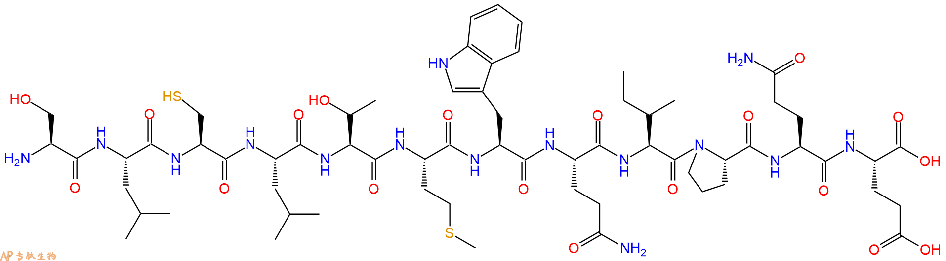 专肽生物产品H2N-Ser-Leu-Cys-Leu-Thr-Met-Trp-Gln-Ile-Pro-Gln-Gl