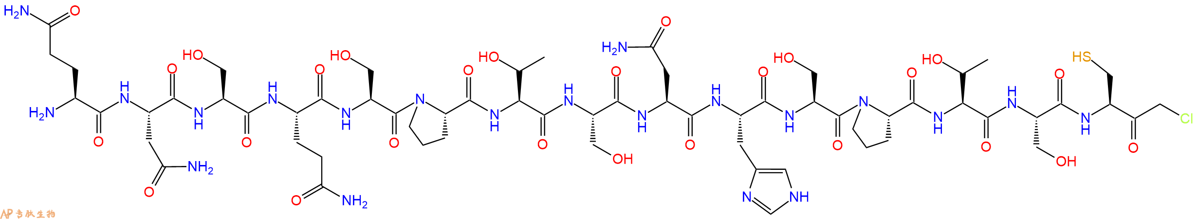 专肽生物产品H2N-Gln-Asn-Ser-Gln-Ser-Pro-Thr-Ser-Asn-His-Ser-Pr