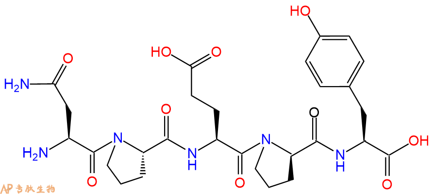 专肽生物产品H2N-Asn-Pro-Glu-DPro-Tyr-COOH