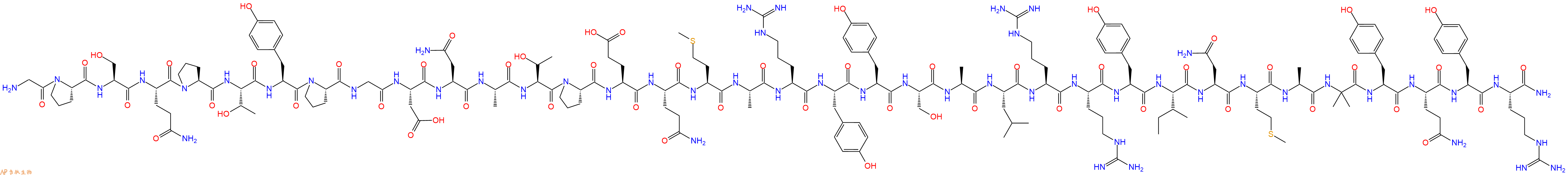 专肽生物产品H2N-Gly-Pro-Ser-Gln-Pro-Thr-Tyr-Pro-Gly-Asp-Asn-Al