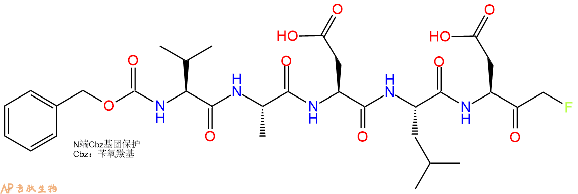专肽生物产品Cbz-Val-Ala-Asp-Leu-Asp-FMK