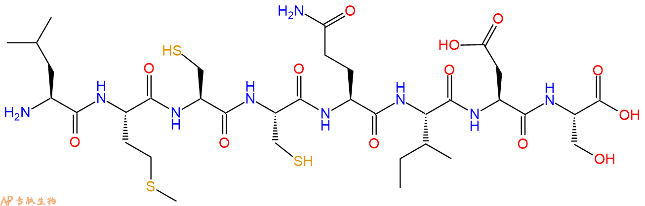 专肽生物产品H2N-Leu-Met-Cys-Cys-Gln-Ile-Asp-Ser-COOH