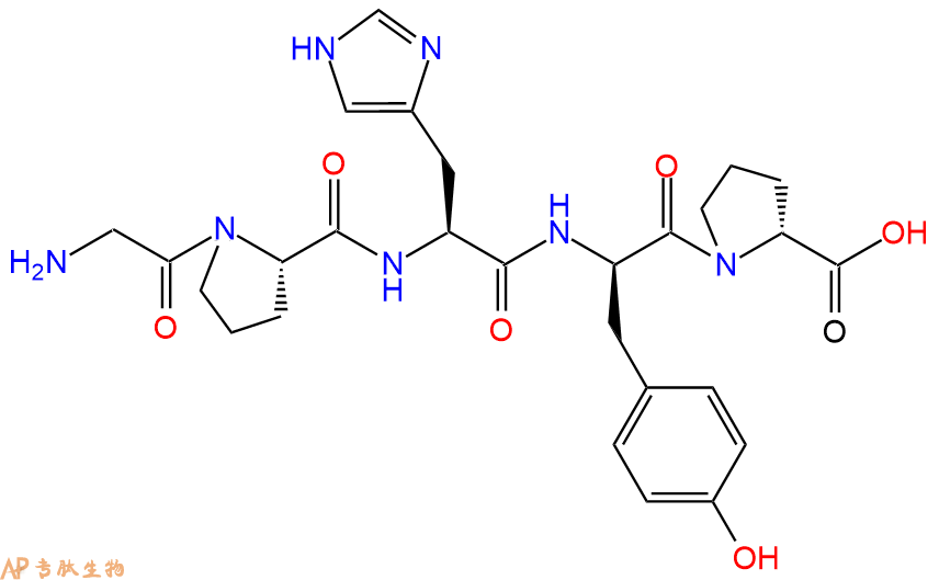 专肽生物产品H2N-Gly-Pro-His-DTyr-DPro-COOH