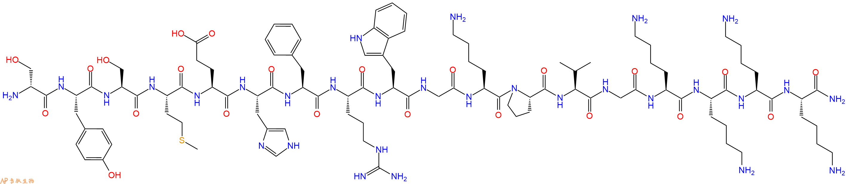 专肽生物产品可达克肽、 丝赖促皮质18肽
