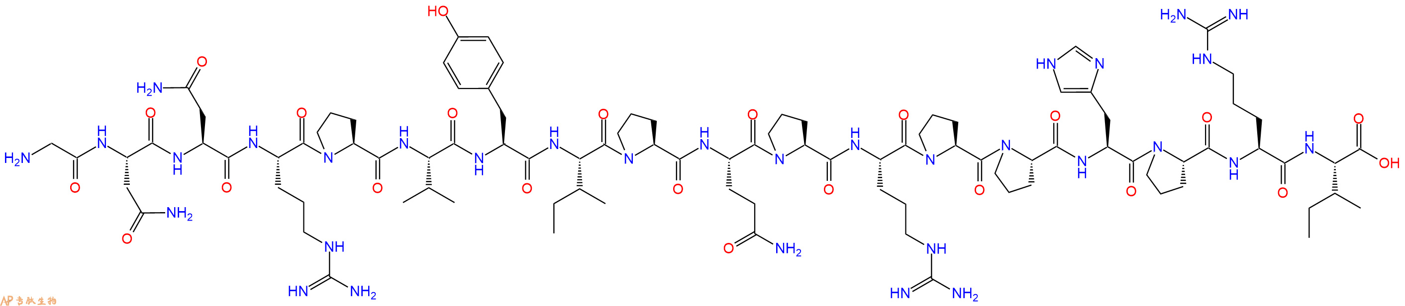 专肽生物产品昆虫抗菌肽：Apidaecin IA123081-48-1
