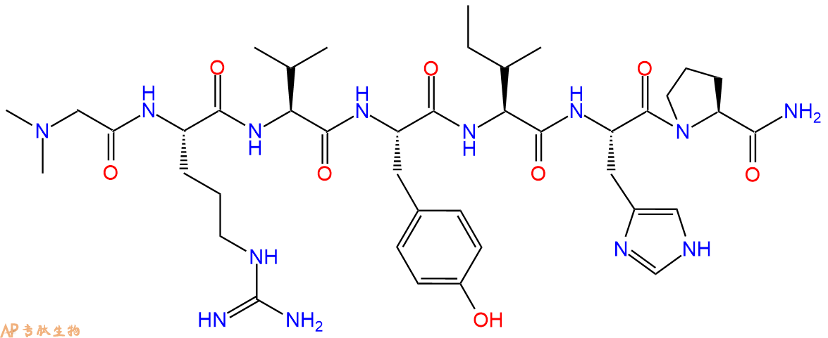 专肽生物产品血管紧张素(Sar1)-Angiotensin I/II (1-7) amide126112-22-9