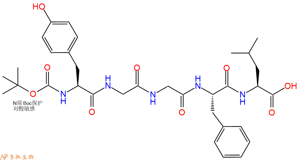 专肽生物产品脑啡肽Boc-Leu-Enkephalin64963-27-5