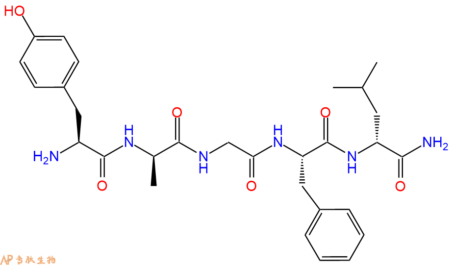 专肽生物产品H2N-Tyr-DAla-Gly-Phe-DLeu-NH2 66609-26-5
