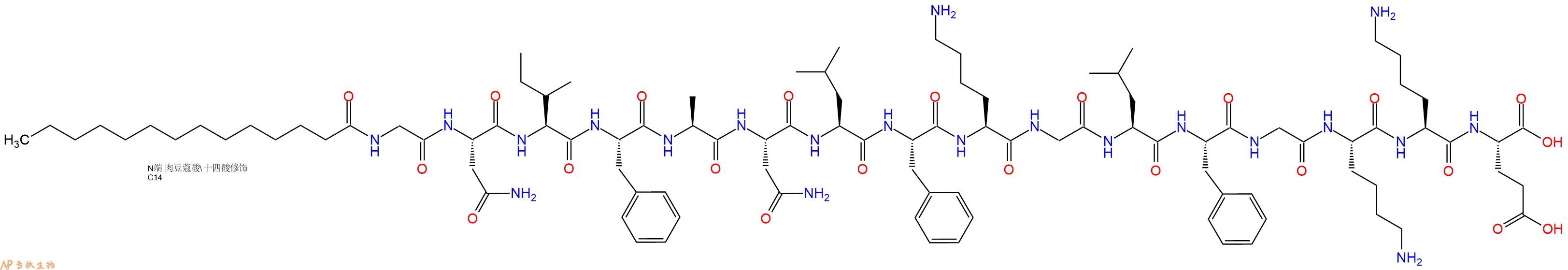 专肽生物产品ADP-核糖基化因子：Myristoylated ADP - Ribosylation Factor 1, myr - A