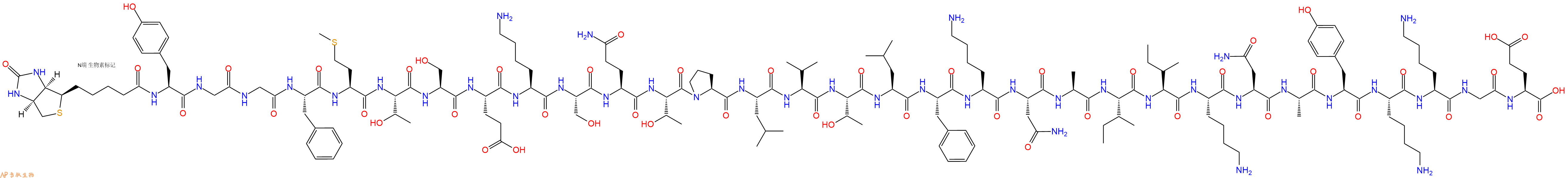 专肽生物产品Biotin-β-Endorphin, human