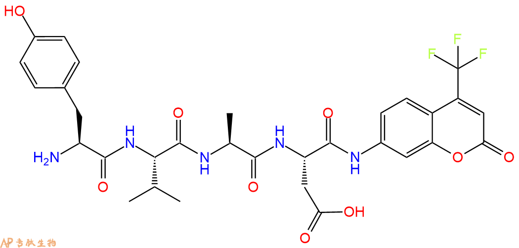 专肽生物产品H2N-Tyr-Val-Ala-Asp-AFC