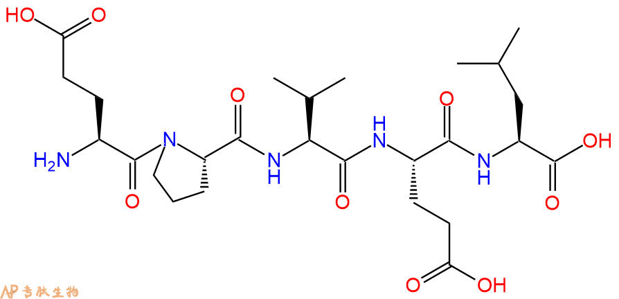 多肽EPVEL的参数和合成路线|三字母为Glu-Pro-Val-Glu-Leu|专肽生物产品-定制多