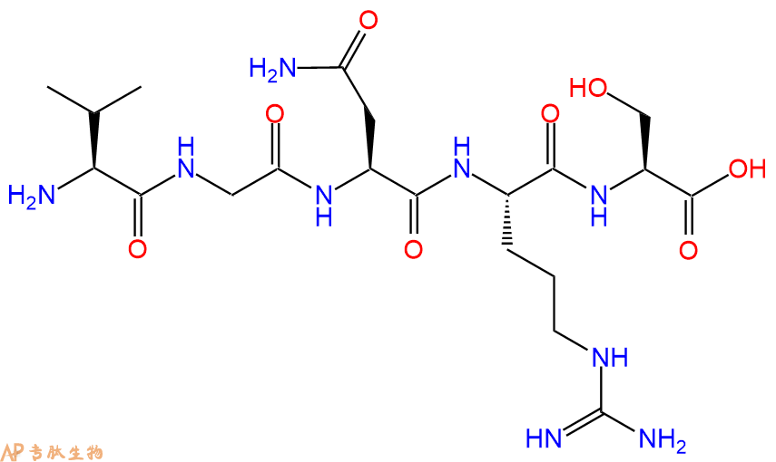 多肽VGNRS的参数和合成路线|三字母为Val-Gly-Asn-Arg-Ser|专肽生物产品-定制多