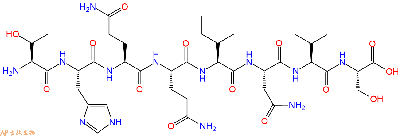 多肽THQQINVS的参数和合成路线|三字母为Thr-His-Gln-Gln-Ile-Asn-Val
