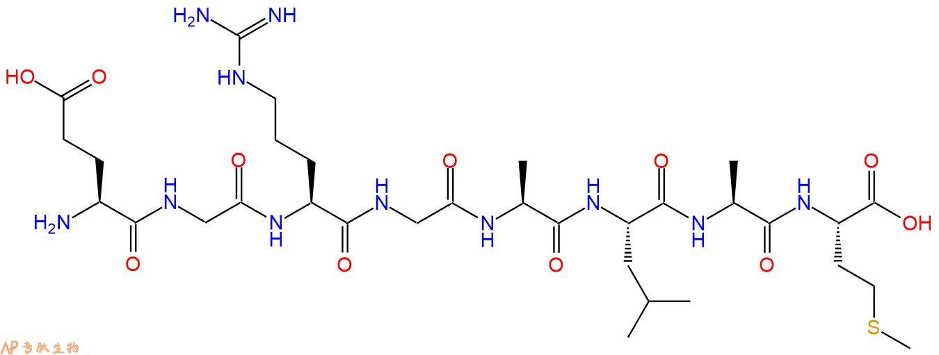 多肽EGRGALAM的参数和合成路线|三字母为Glu-Gly-Arg-Gly-Ala-Leu-Ala