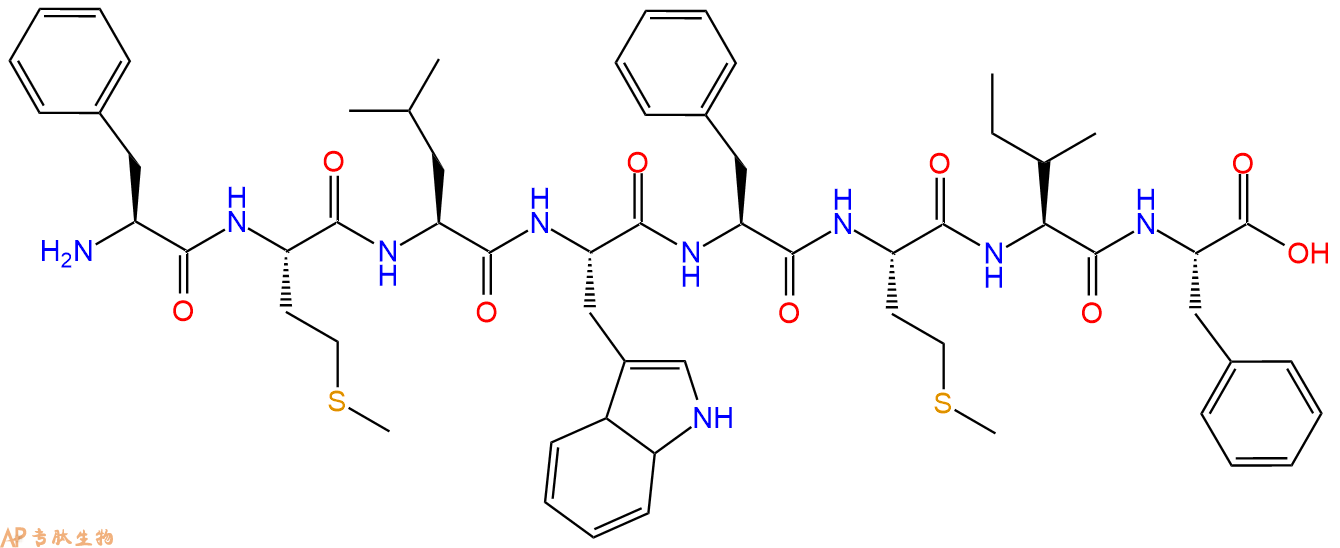 多肽FMLWFMIF的参数和合成路线|三字母为Phe-Met-Leu-Trp-Phe-Met-Ile