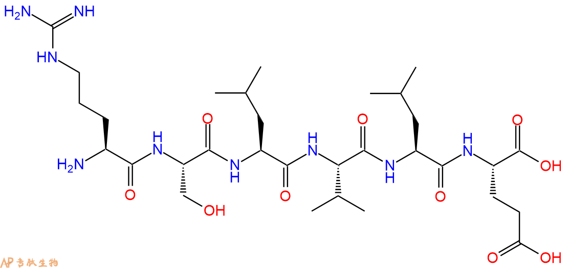 多肽RSLVLE的参数和合成路线|三字母为Arg-Ser-Leu-Val-Leu-Glu|专肽生物产