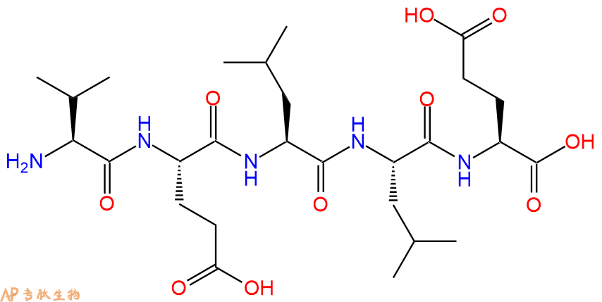 多肽VELLE的参数和合成路线|三字母为Val-Glu-Leu-Leu-Glu|专肽生物产品-定制多