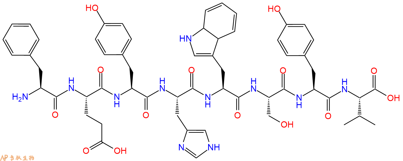 多肽FEYHWSYV的参数和合成路线|三字母为Phe-Glu-Tyr-His-Trp-Ser-Tyr