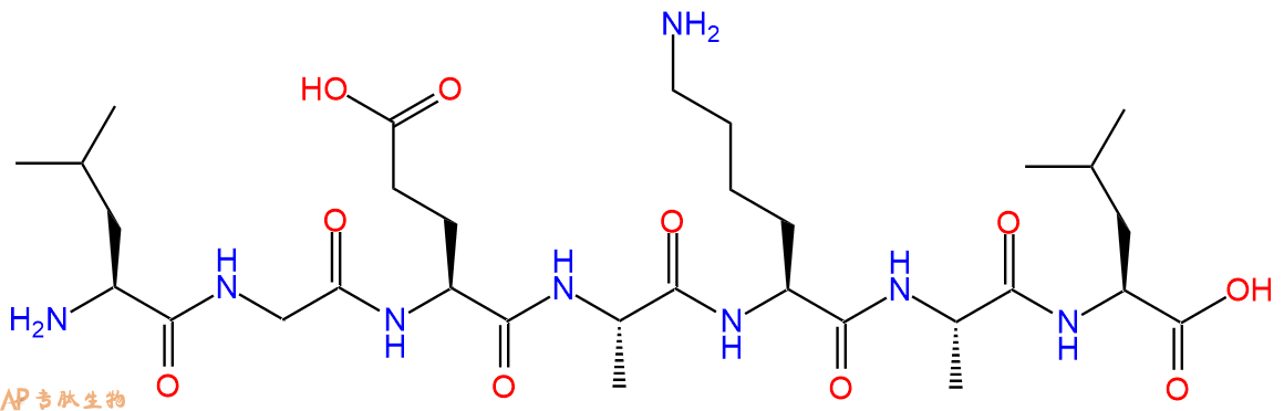 多肽LGEAKAL的参数和合成路线|三字母为Leu-Gly-Glu-Ala-Lys-Ala-Leu|