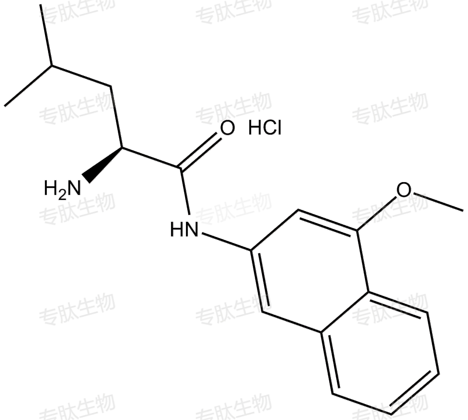 专肽生物产品L-Leucine 4-methoxy-β-naphthylamide (hydrochloride) 4467-68-9