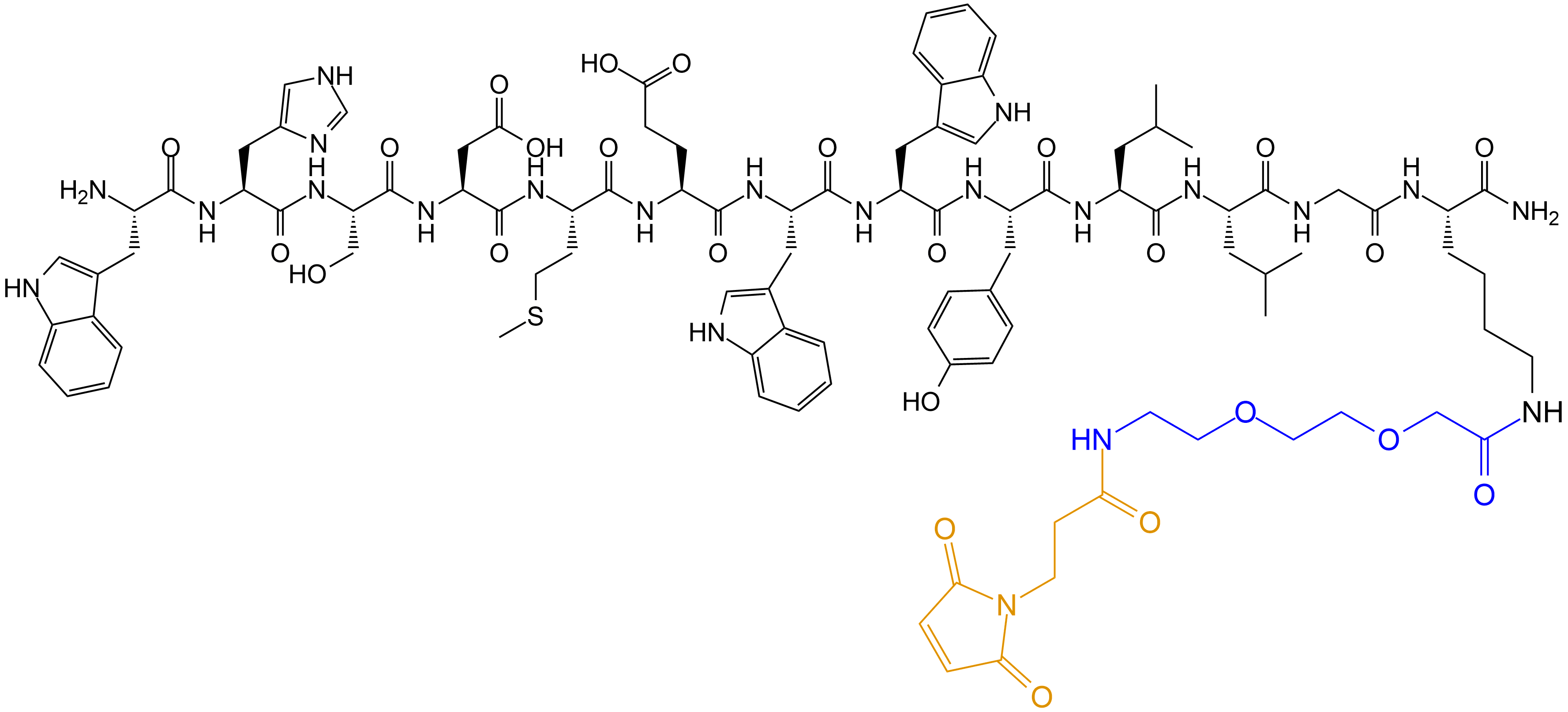 多肽侧链氨基修饰结构(专肽生物www.allpeptide.com)