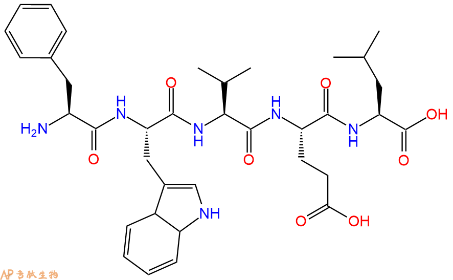多肽FWVEL的参数和合成路线|三字母为Phe-Trp-Val-Glu-Leu|专肽生物产品-定制多
