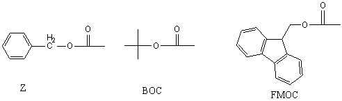 常见3种氨基保护基结构