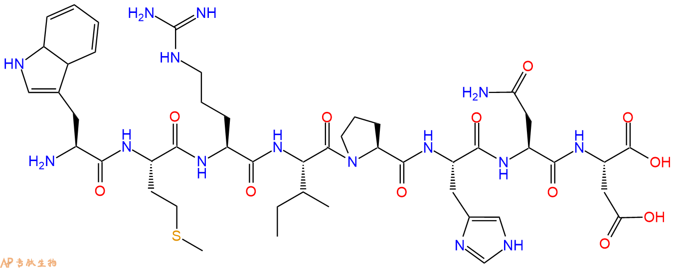 多肽WMRIPHND的参数和合成路线|三字母为Trp-Met-Arg-Ile-Pro-His-Asn
