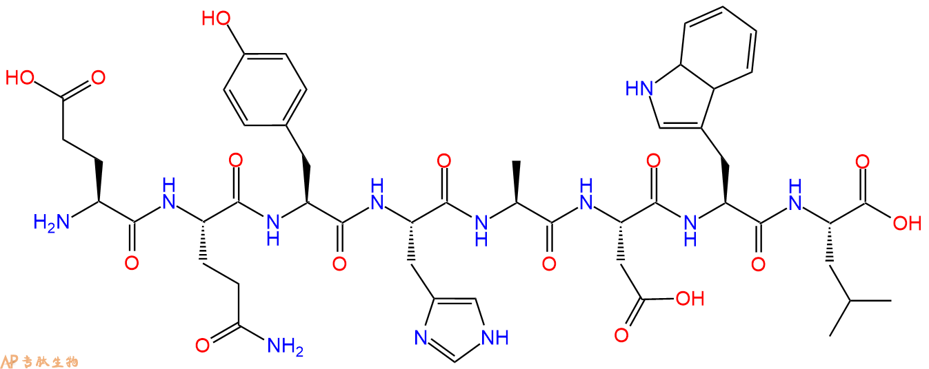 多肽EQYHADWL的参数和合成路线|三字母为Glu-Gln-Tyr-His-Ala-Asp-Trp