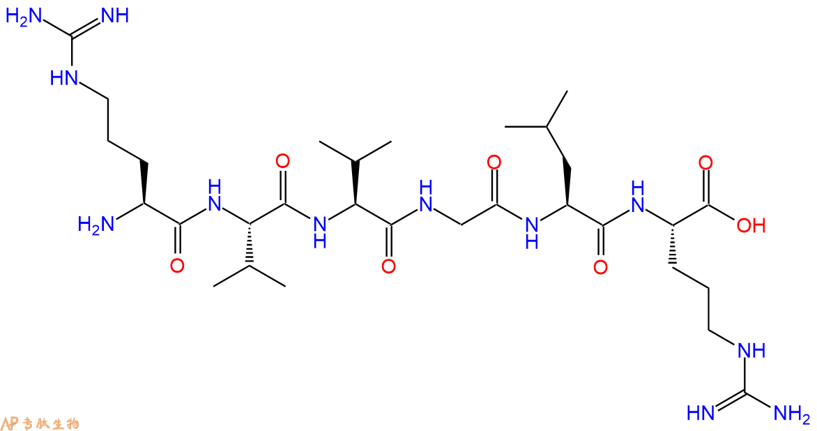 多肽RVVGLR的参数和合成路线|三字母为Arg-Val-Val-Gly-Leu-Arg|专肽生物产