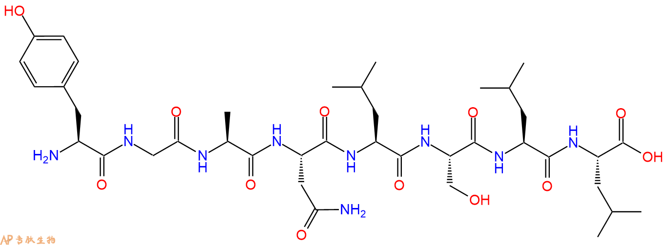 多肽YGANLSLL的参数和合成路线|三字母为Tyr-Gly-Ala-Asn-Leu-Ser-Leu