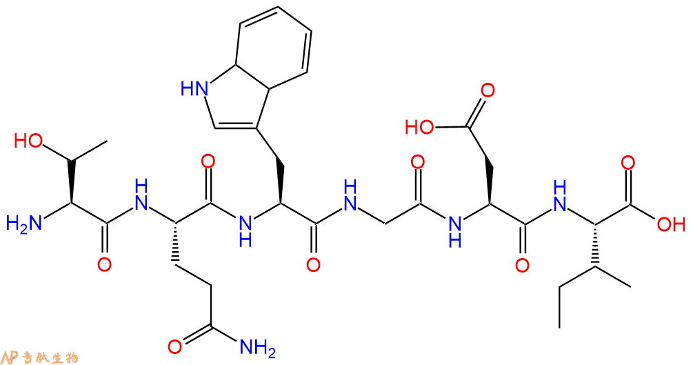 多肽TQWGDI的参数和合成路线|三字母为Thr-Gln-Trp-Gly-Asp-Ile|专肽生物产