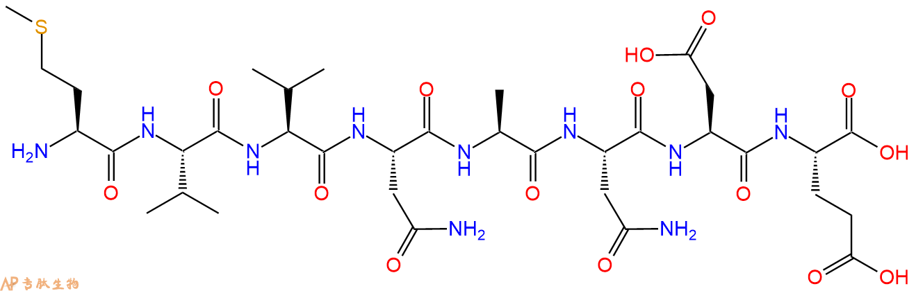 多肽MVVNANDE的参数和合成路线|三字母为Met-Val-Val-Asn-Ala-Asn-Asp