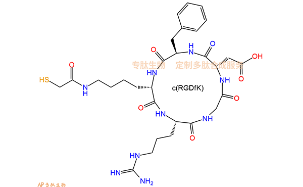 多肽计算器使用案例01：如何画c(RGDfK)环肽