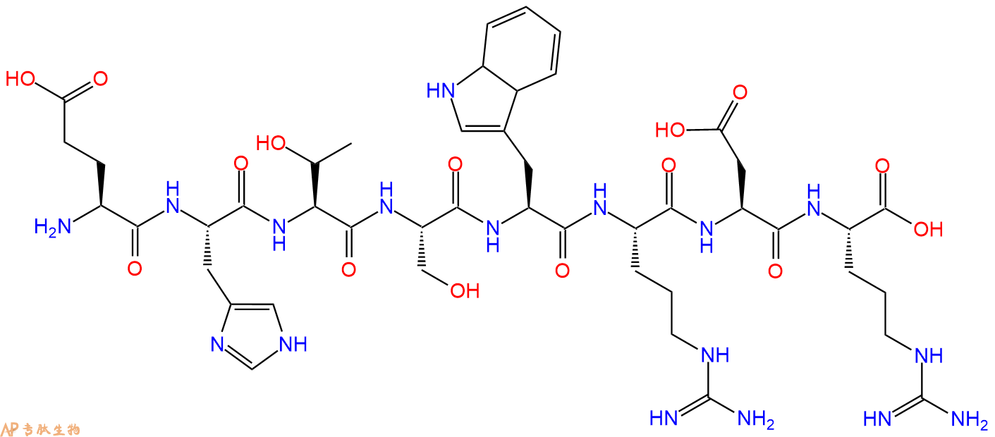 多肽EHTSWRDR的参数和合成路线|三字母为Glu-His-Thr-Ser-Trp-Arg-Asp