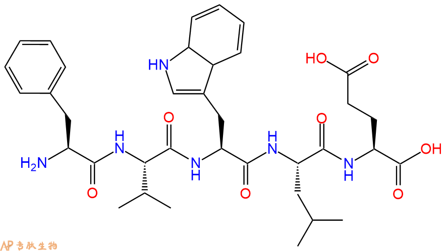 多肽FVWLE的参数和合成路线|三字母为Phe-Val-Trp-Leu-Glu|专肽生物产品-定制多