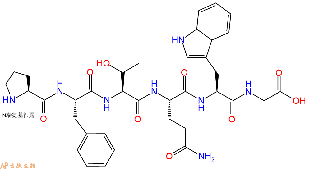 多肽PFTQWG的参数和合成路线|三字母为Pro-Phe-Thr-Gln-Trp-Gly|专肽生物产