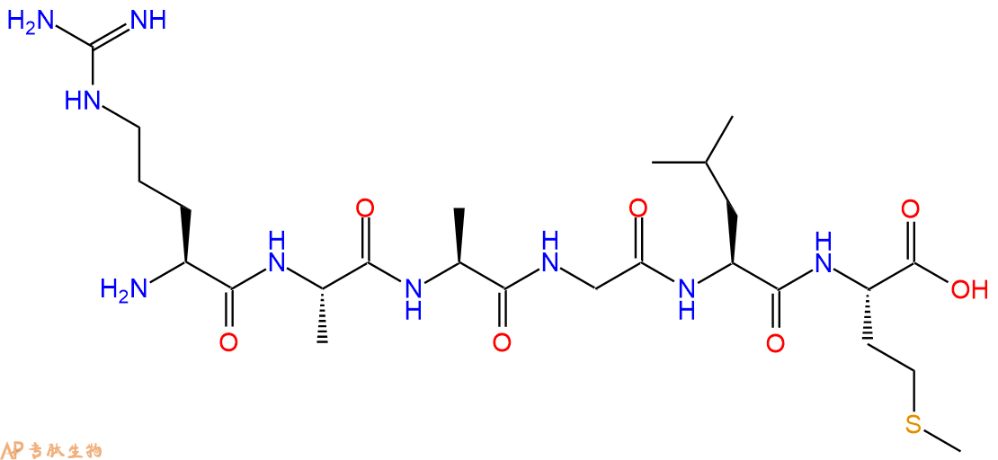 多肽RAAGLM的参数和合成路线|三字母为Arg-Ala-Ala-Gly-Leu-Met|专肽生物产