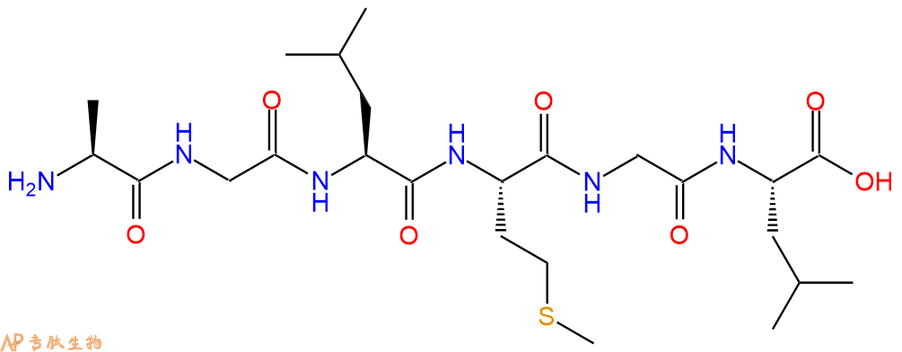 多肽AGLMGL的参数和合成路线|三字母为Ala-Gly-Leu-Met-Gly-Leu|专肽生物产