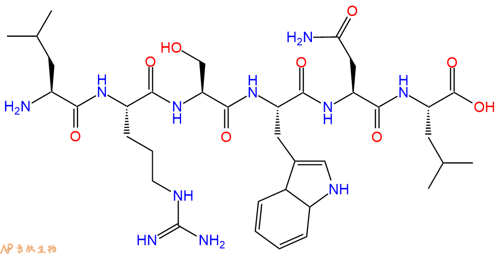 多肽LRSWNL的参数和合成路线|三字母为Leu-Arg-Ser-Trp-Asn-Leu|专肽生物产