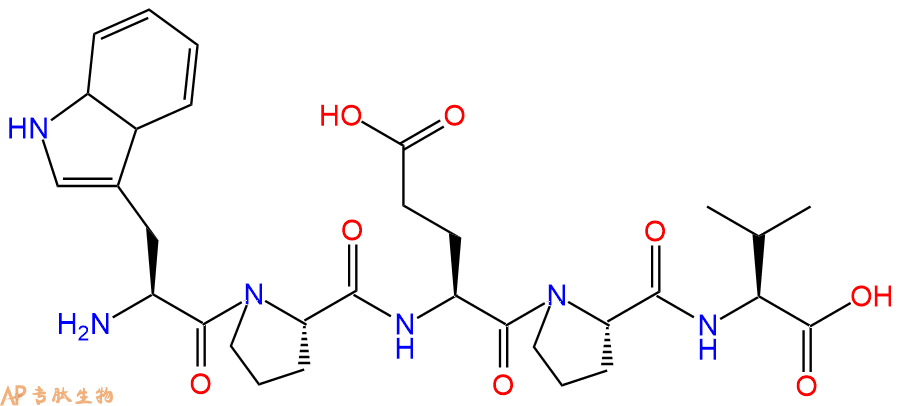 多肽WPEPV的参数和合成路线|三字母为Trp-Pro-Glu-Pro-Val|专肽生物产品-定制多