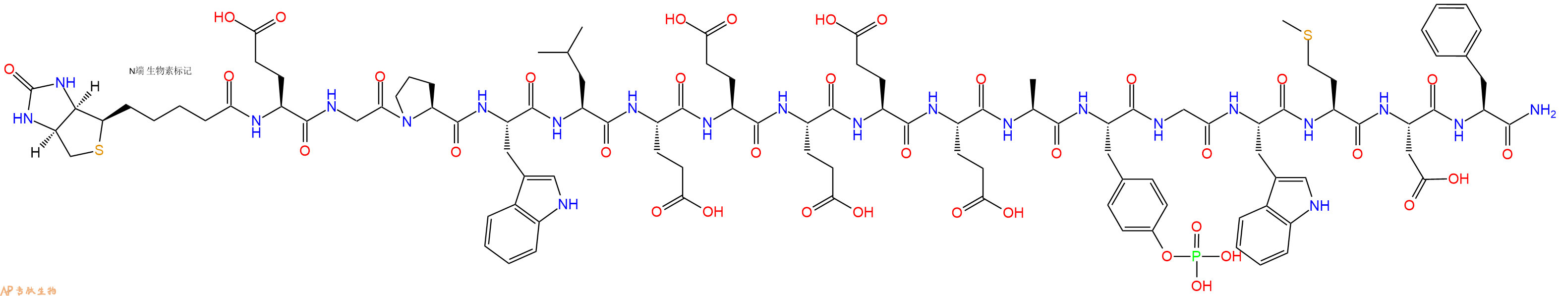 专肽生物产品胃泌素Biotin-(Glu1)-GastrinI(human)(phosphorylated)