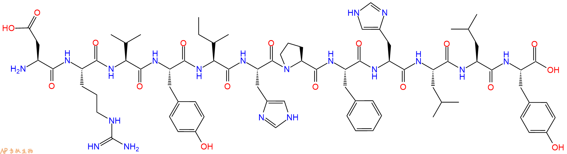 专肽生物产品血管紧张素Angiotensin(1-12)(mouse, rat)914910-73-9