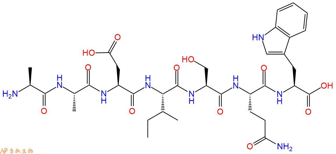 专肽生物产品七肽AADISQW133051-05-5