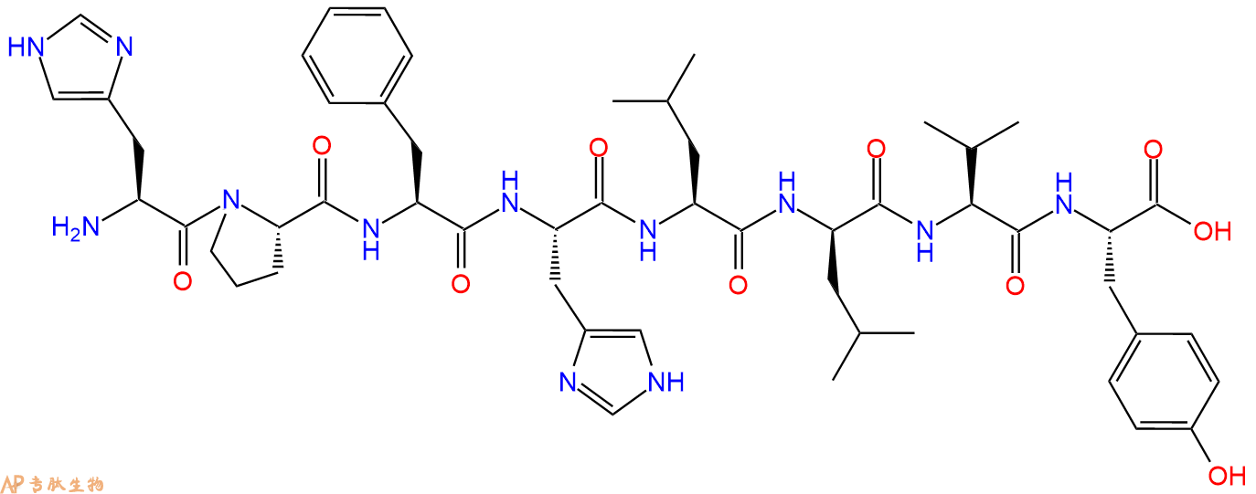 专肽生物产品八肽HPFHL-DLeu-VY50410-01-0