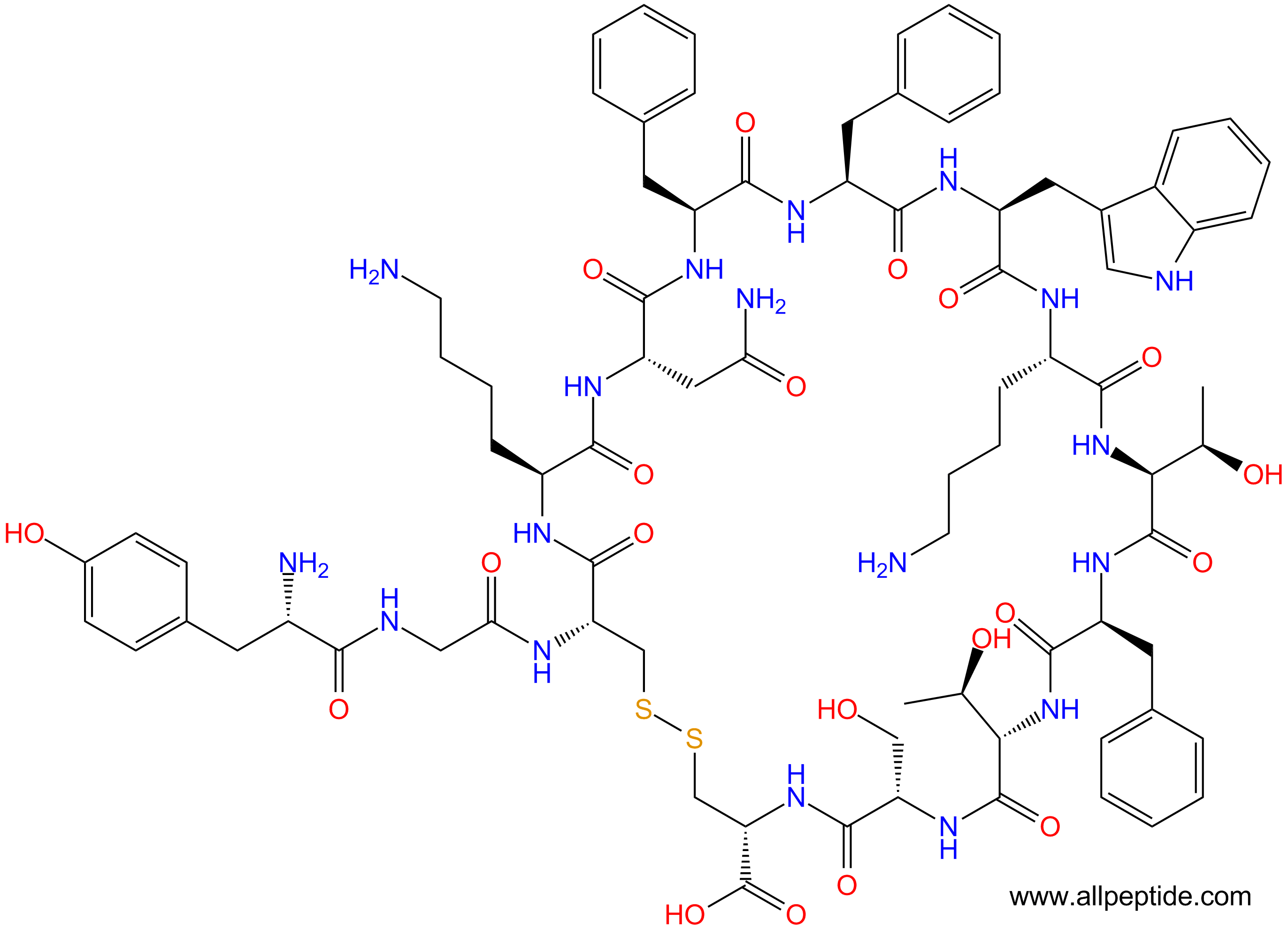 专肽生物产品生长激素抑制素[Tyr1]-Somatostatin-1459481-23-1