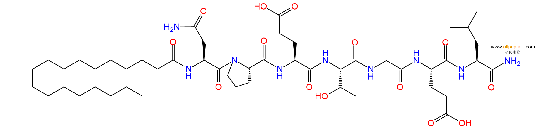 专肽生物产品七肽C18-NPETGEL-NH21435913-66-8